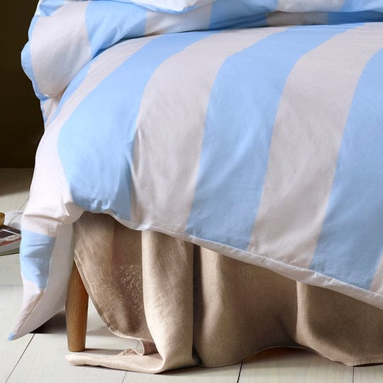 Accessorize Quilt Cover Accessorize Regency Blue Washed Cotton Quilt Cover Set