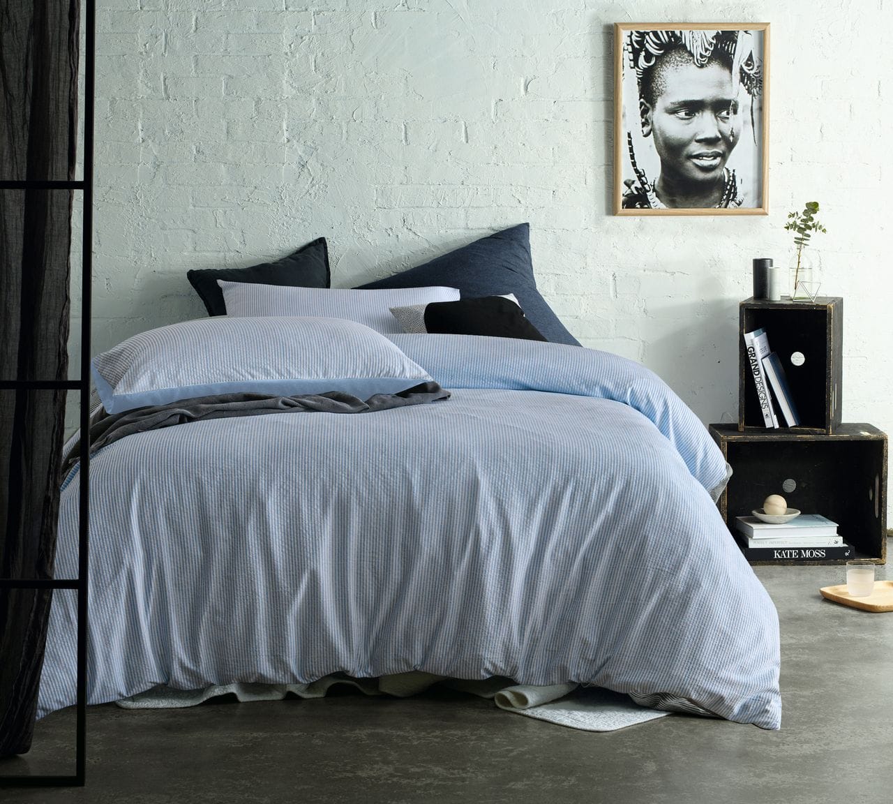 Accessorize Quilt Cover Accessorize Ripley Blue Quilt Cover Set