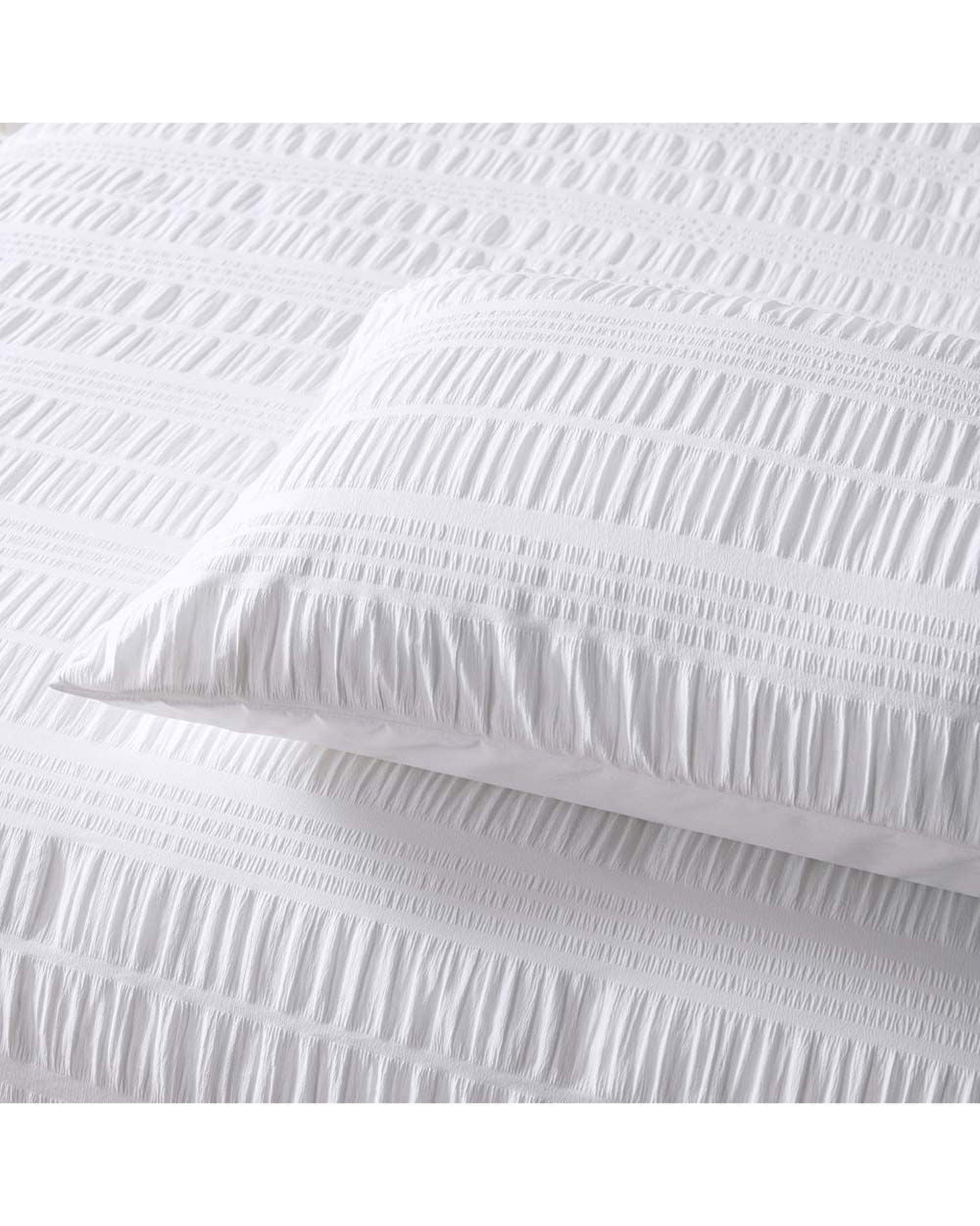 Accessorize Quilt Cover Accessorize Seersucker White Quilt Cover Sets