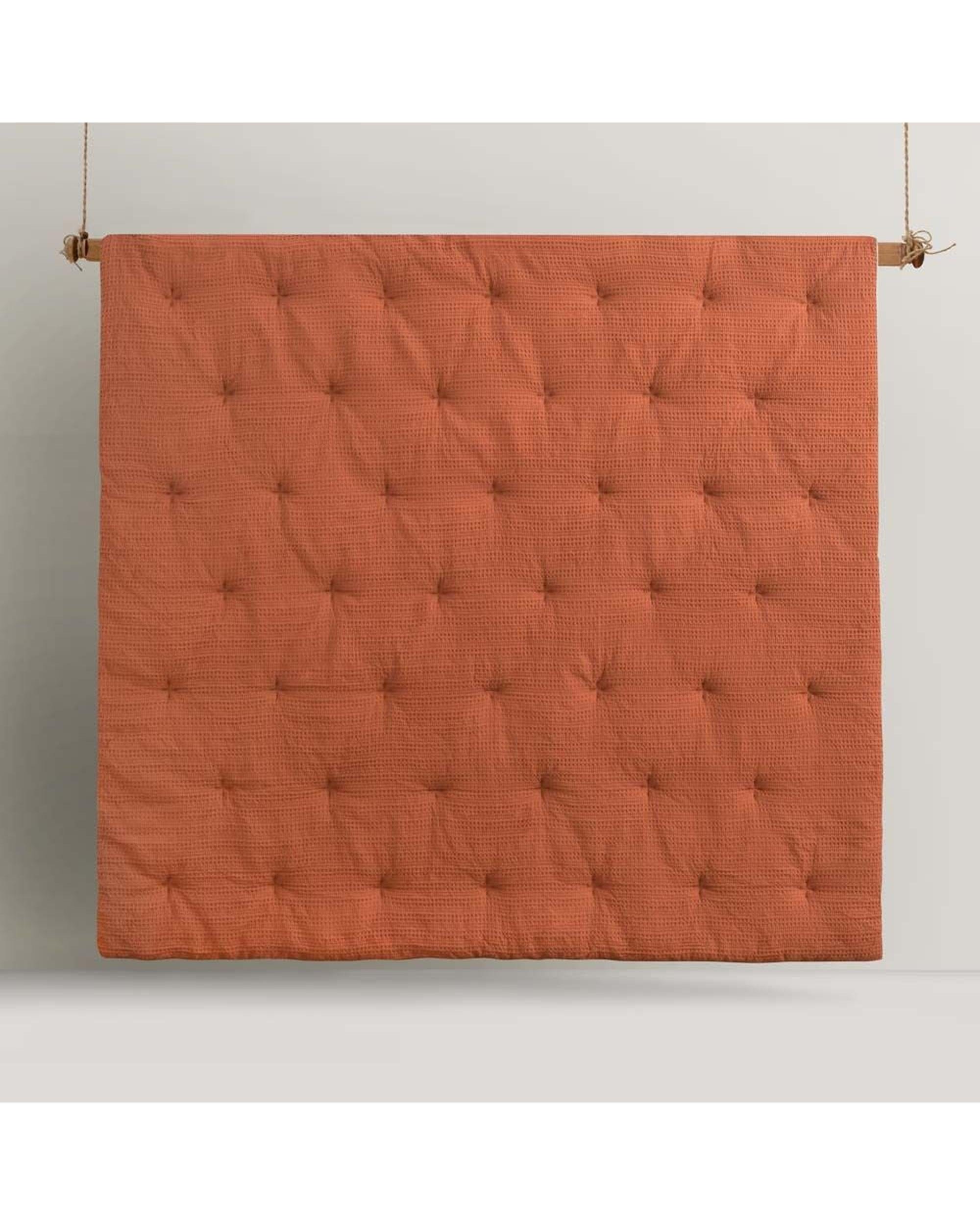 Accessorize Comforter ACCESSORIZE Soho Waffle Tobacco 3 Piece Comforter Set