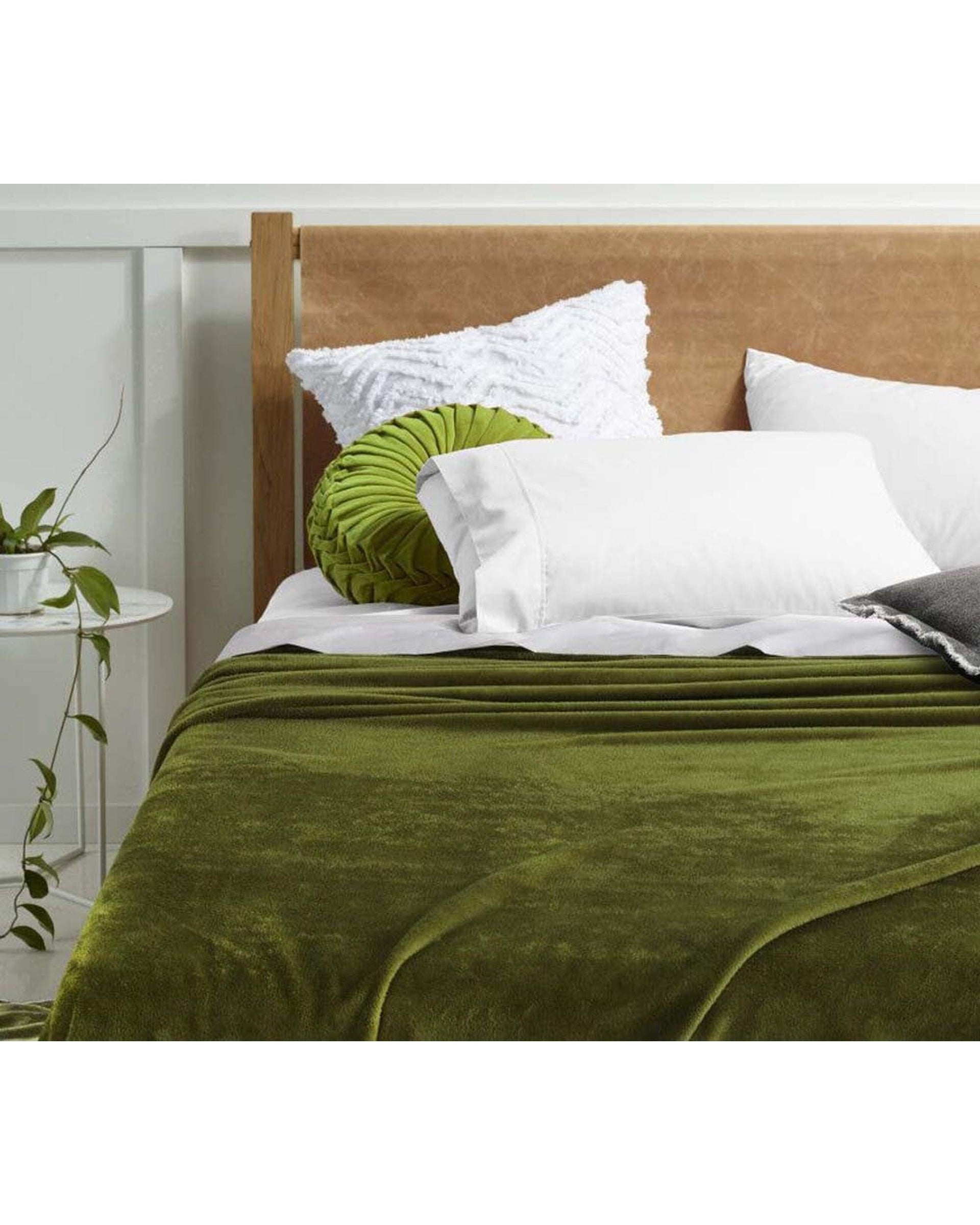Accessorize Blanket Accessorize Super Soft Blanket - Moss Green