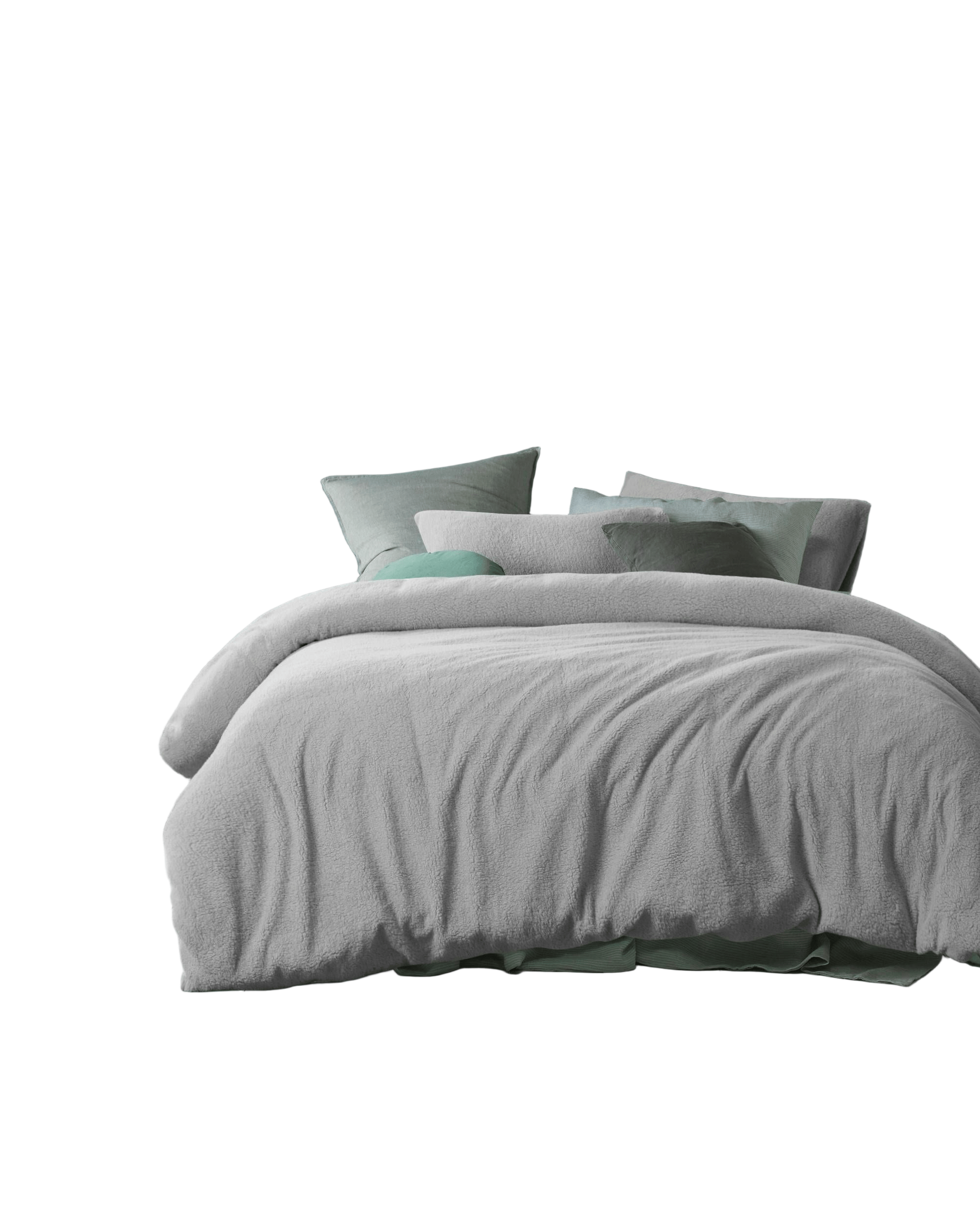 Accessorize Quilt Cover Accessorize Teddy Grey Quilt Cover Set