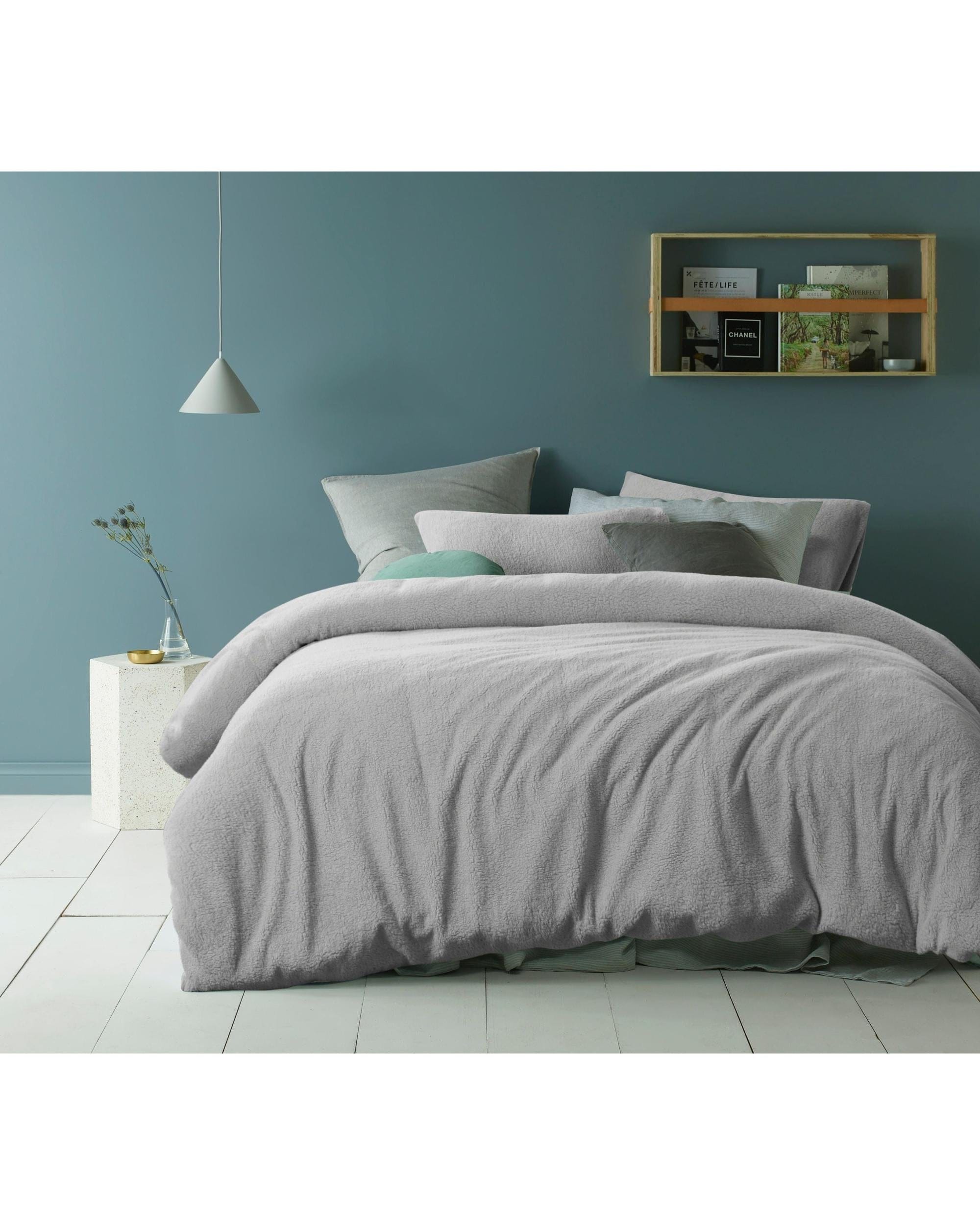 Accessorize Quilt Cover Accessorize Teddy Grey Quilt Cover Set