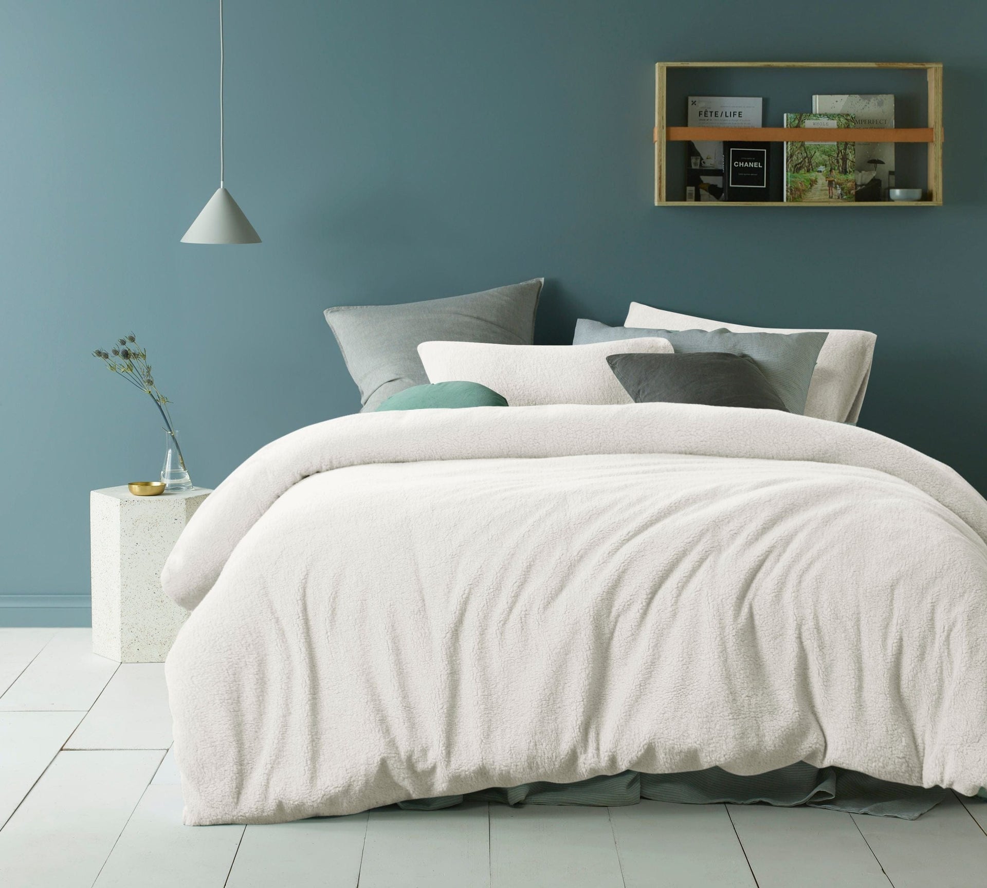 Accessorize Quilt Cover Accessorize Teddy White Quilt Cover Set