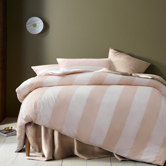 Accessorize Regency Natural Washed Cotton Quilt Cover Set Accessorize