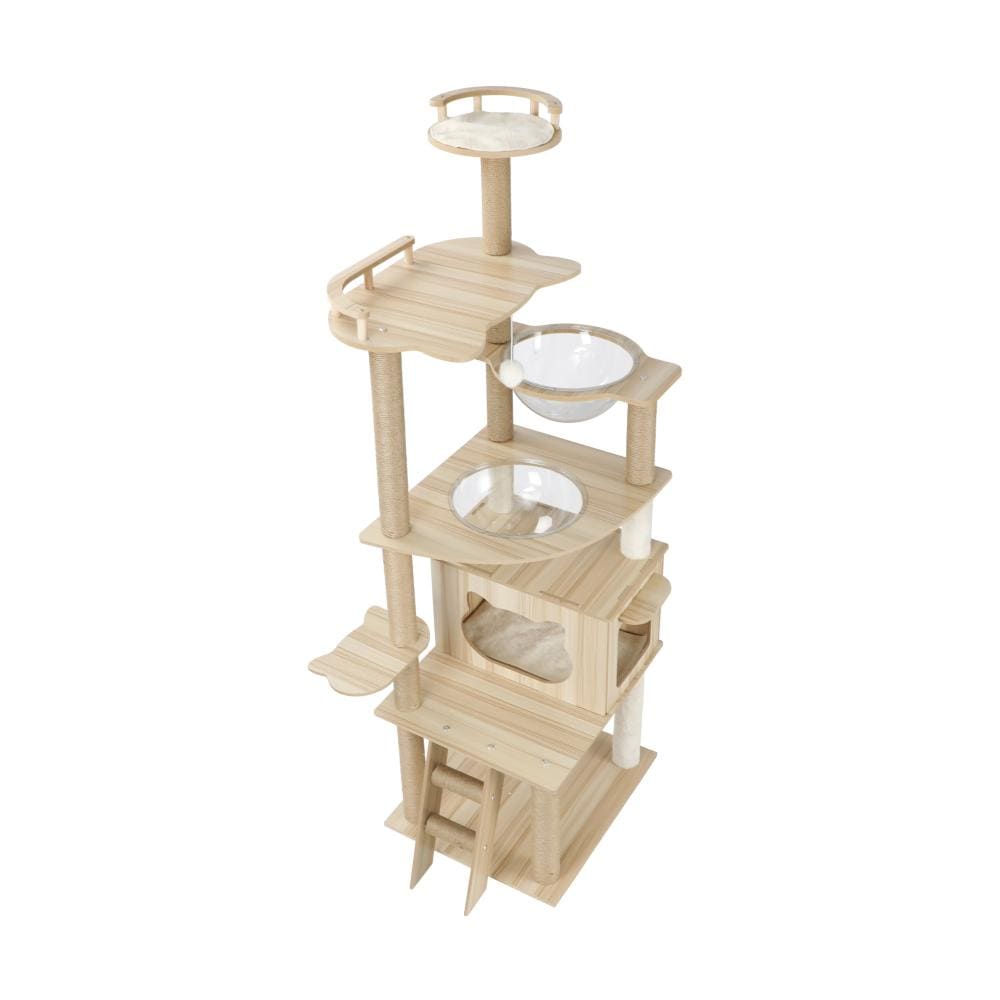 Alopet Cat Tower Alopet 174 cm Cat Tree with Scratching Post Cat Condo Ladder