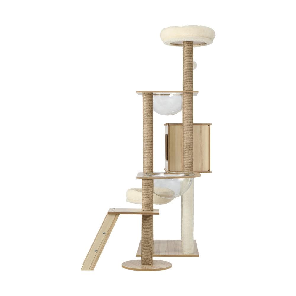 Alopet Cat Tower Alopet Cat Tree Scratcher Cats Condo Wood 142cm