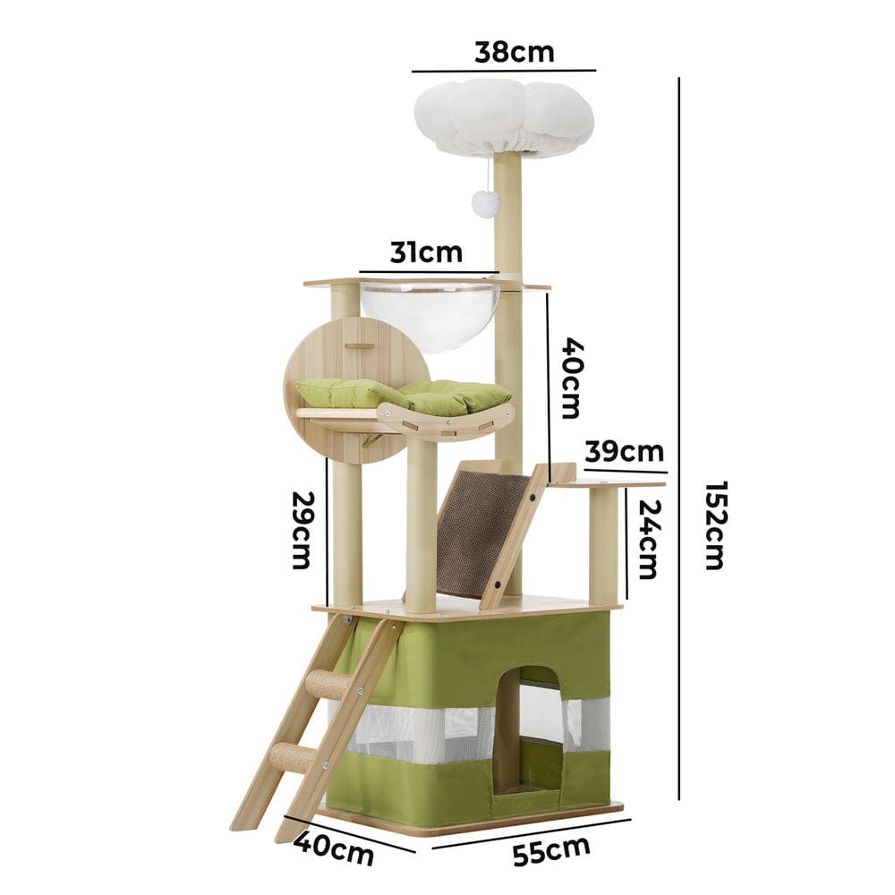 Alopet Cat Tower Alopet Cat Tree Tower Scratching Post Scratcher 152cm