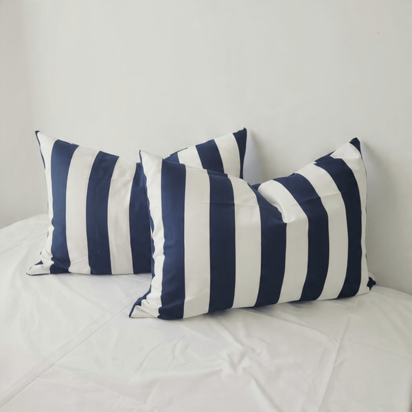 Amsons Quilt Cover Amsons Microfibre Quilt Cover Set - Navy Strix
