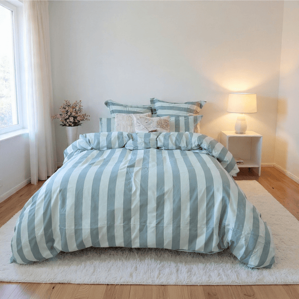 Amsons Quilt Cover Amsons Microfibre Quilt Cover Set - Sage Strix
