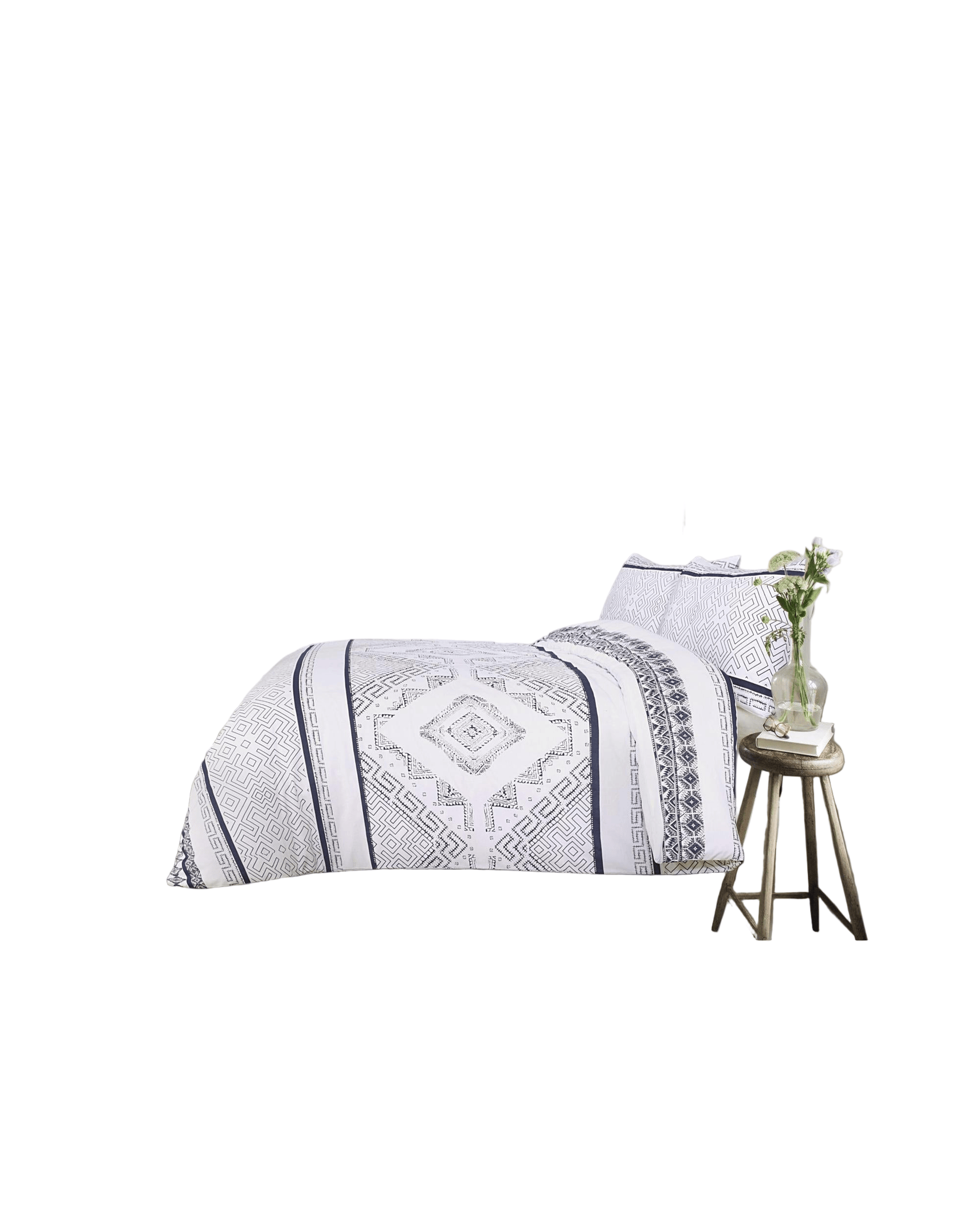 Amsons Quilt Cover Amsons New Hampton Quilt Cover Set - White Blue