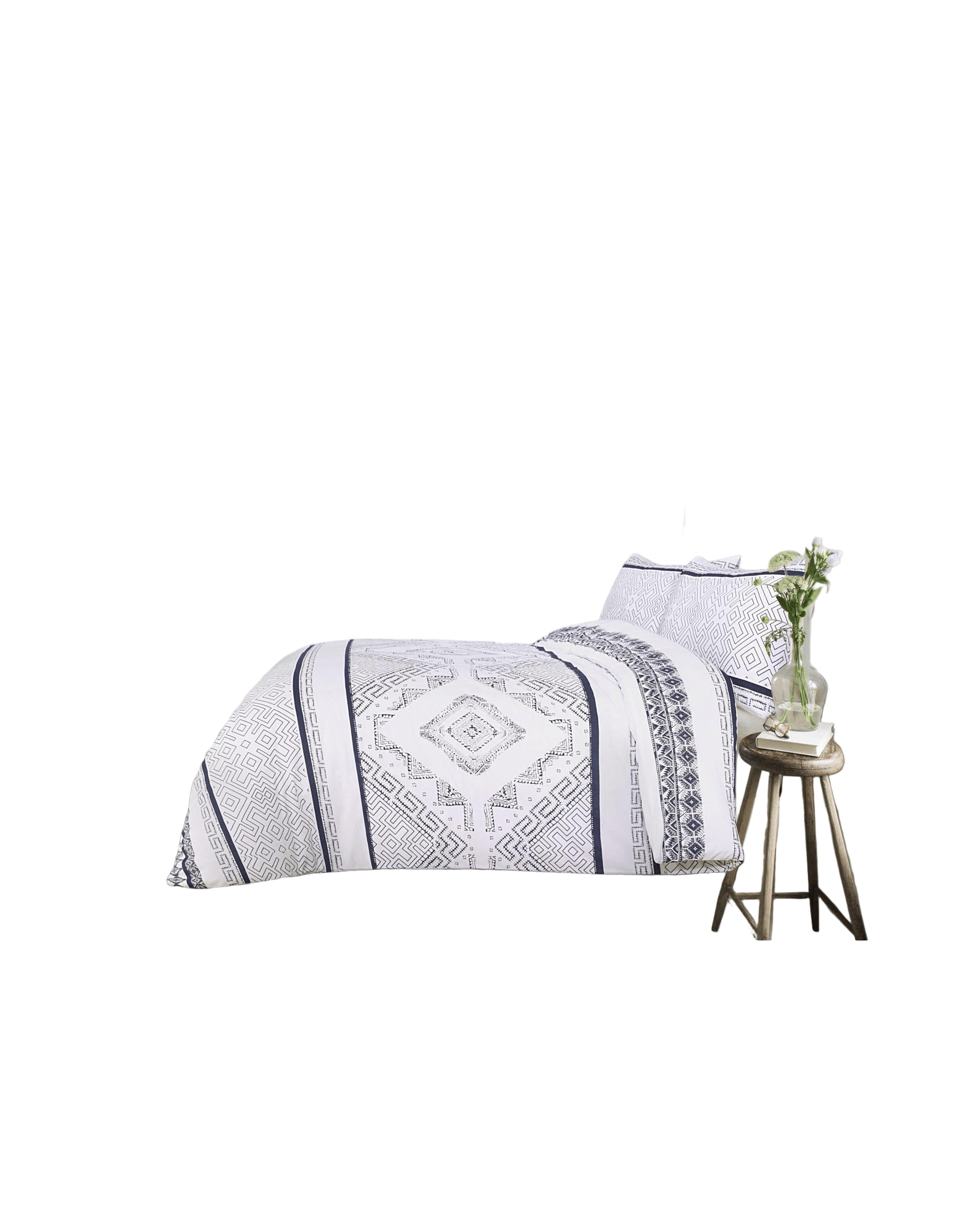 Amsons Quilt Cover Amsons New Hampton Quilt Cover Set - White Blue