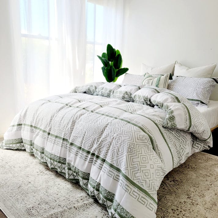 Amsons Quilt Cover Amsons Pure Cotton Quilt Cover Set -  Hampton Sage