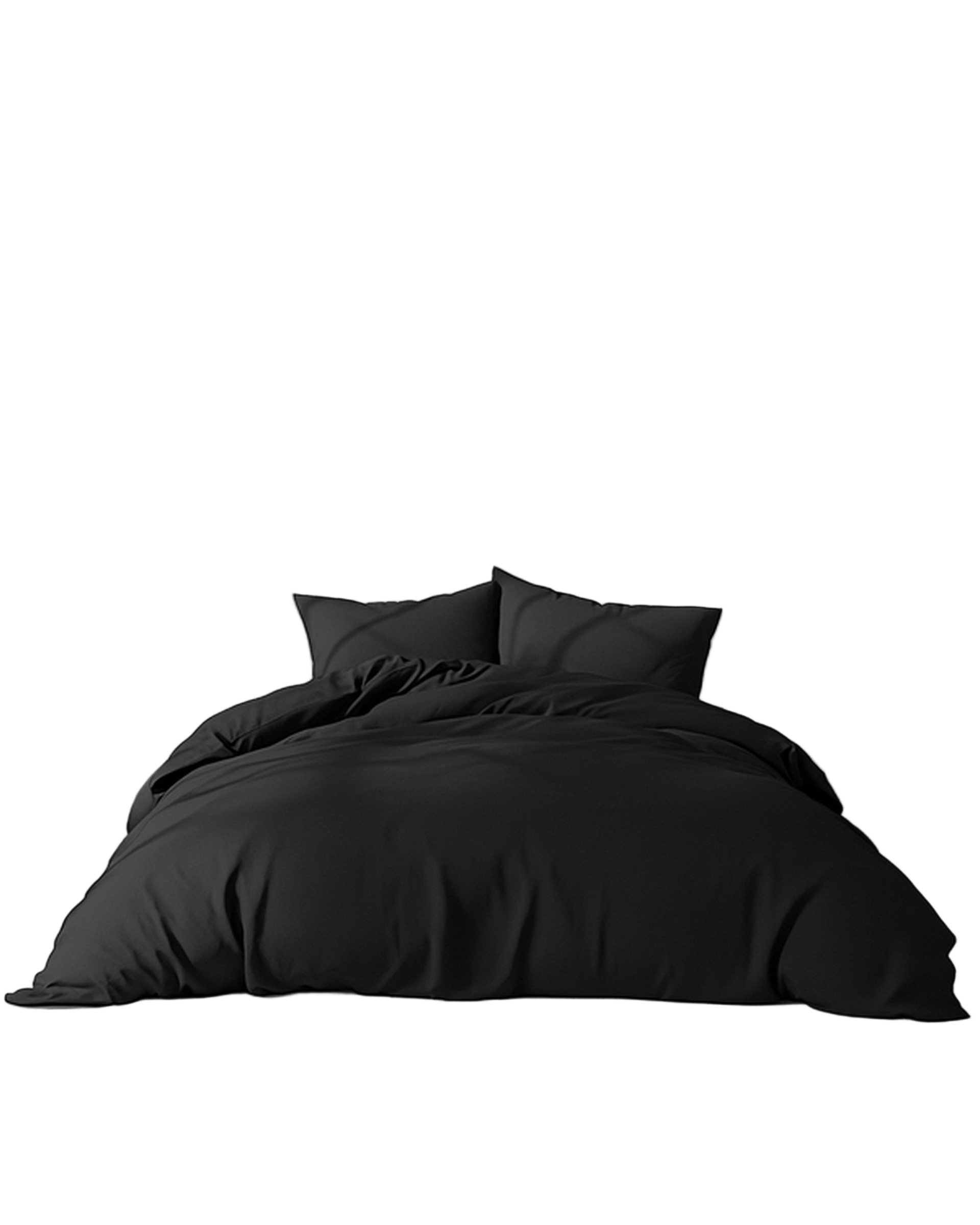 Amsons Quilt Cover Amsons Quilt Cover Set with European Pillow Covers - Black