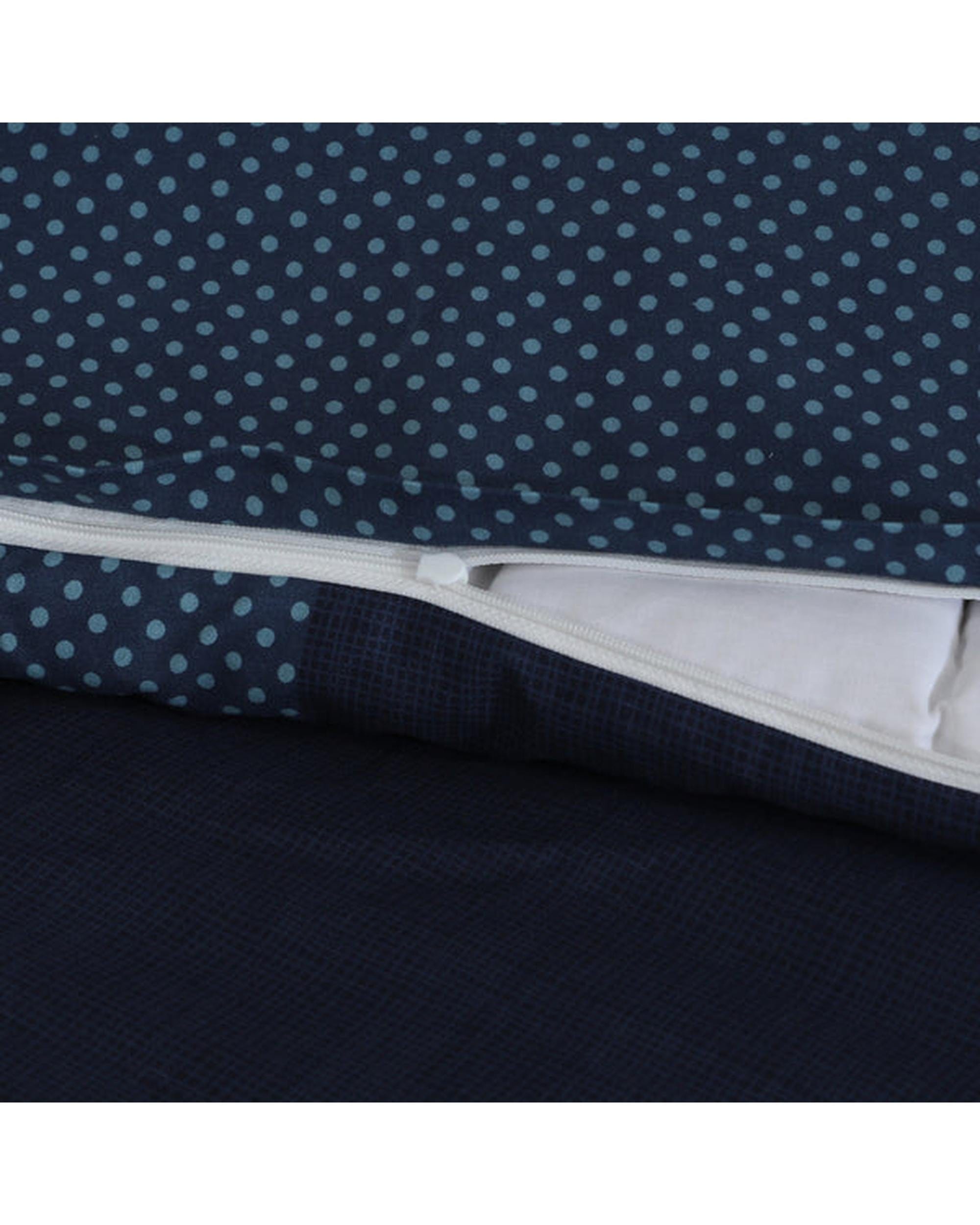 Amsons Quilt Cover Amsons Quilt Cover Set with European Pillow Covers - Blue Check