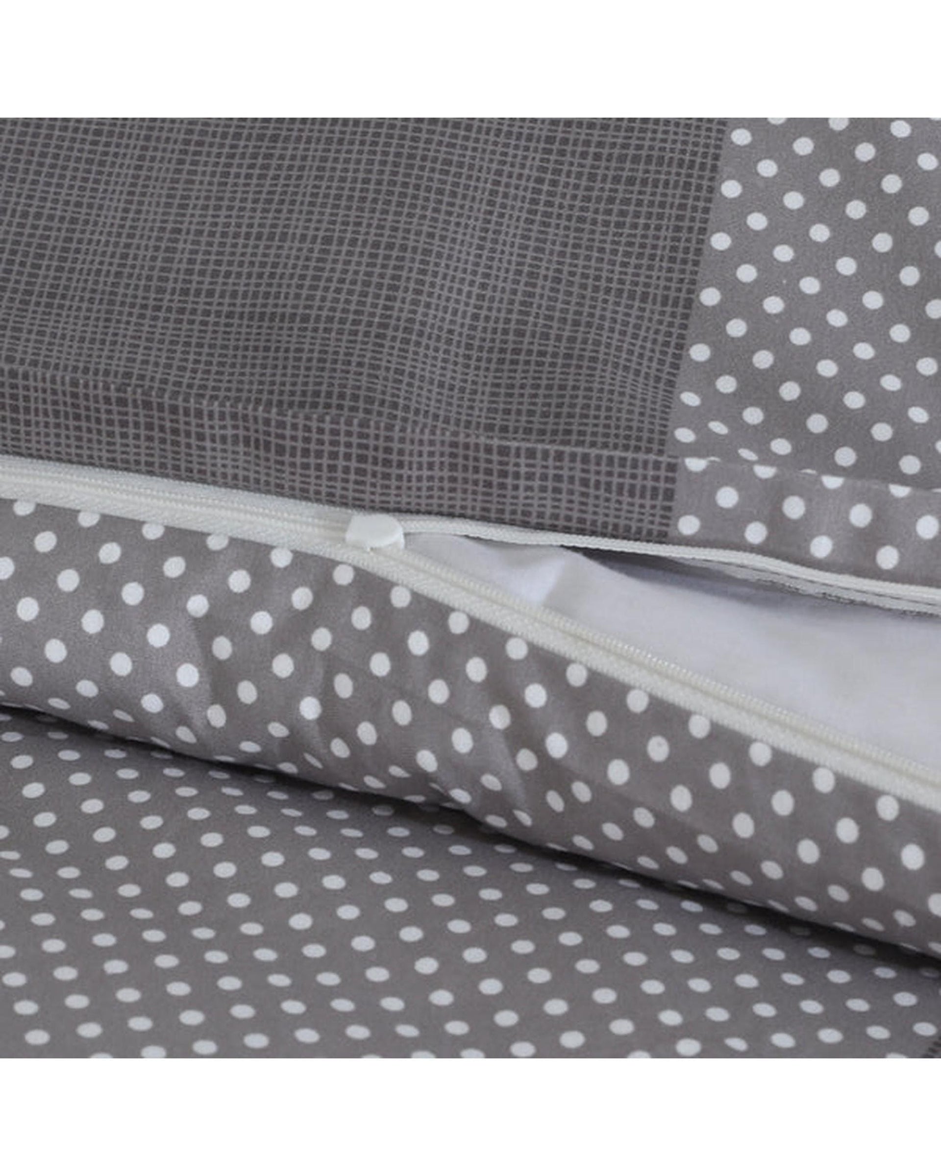 Amsons Quilt Cover Amsons Quilt Cover Set with European Pillow Covers - Grey Check