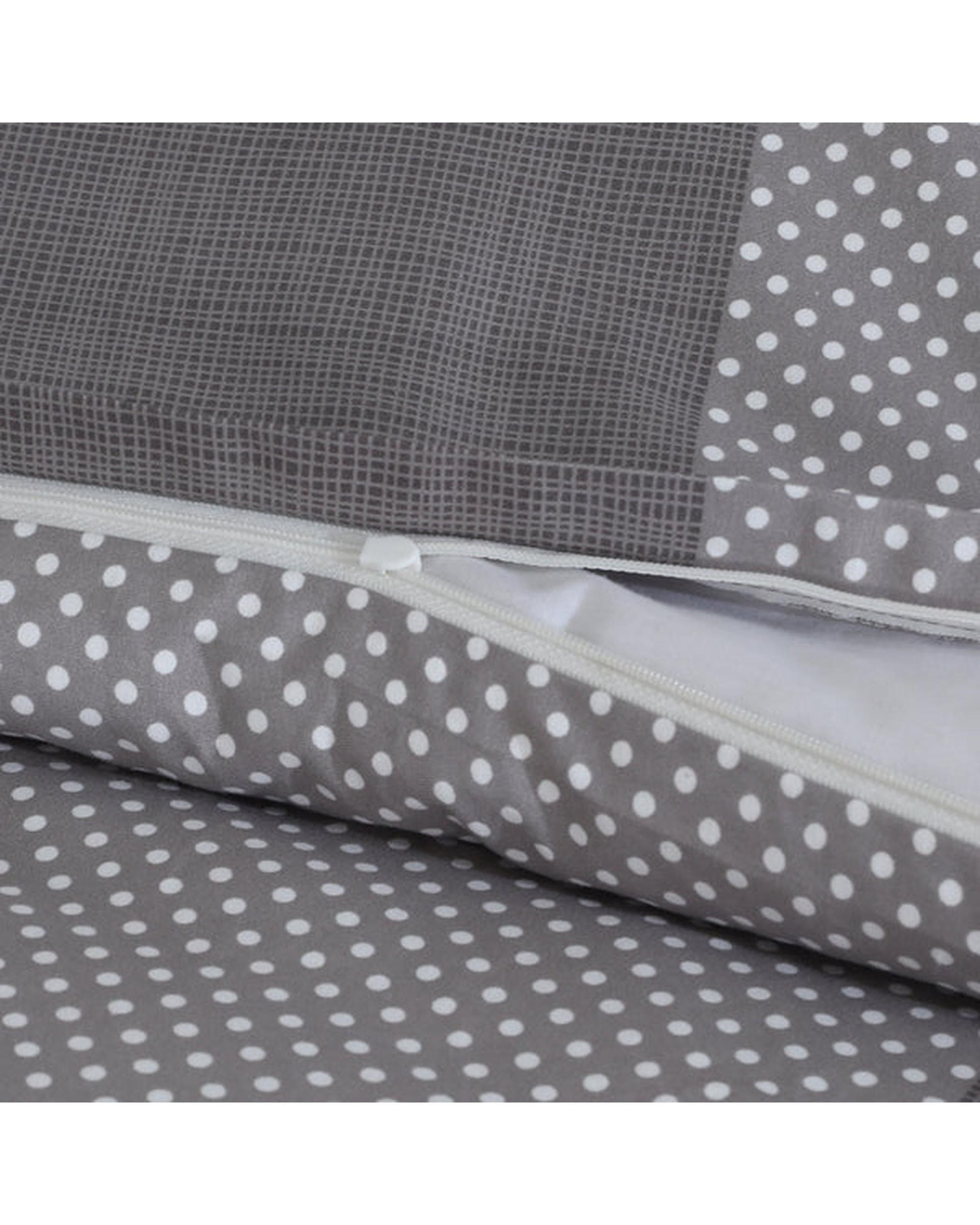 Amsons Quilt Cover Amsons Quilt Cover Set with European Pillow Covers - Grey Check