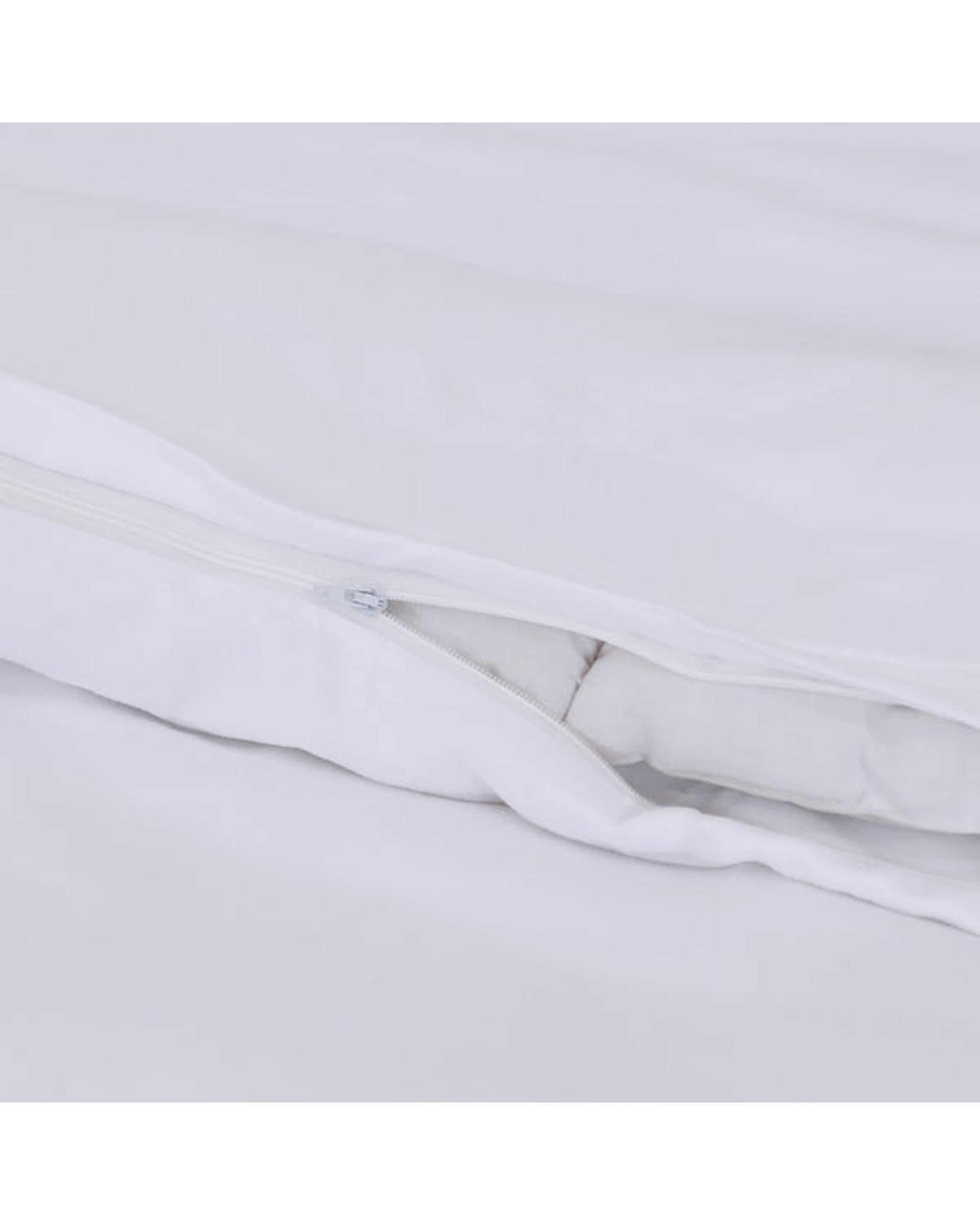 Amsons Quilt Cover Amsons Quilt Cover Set with European Pillow Covers - White