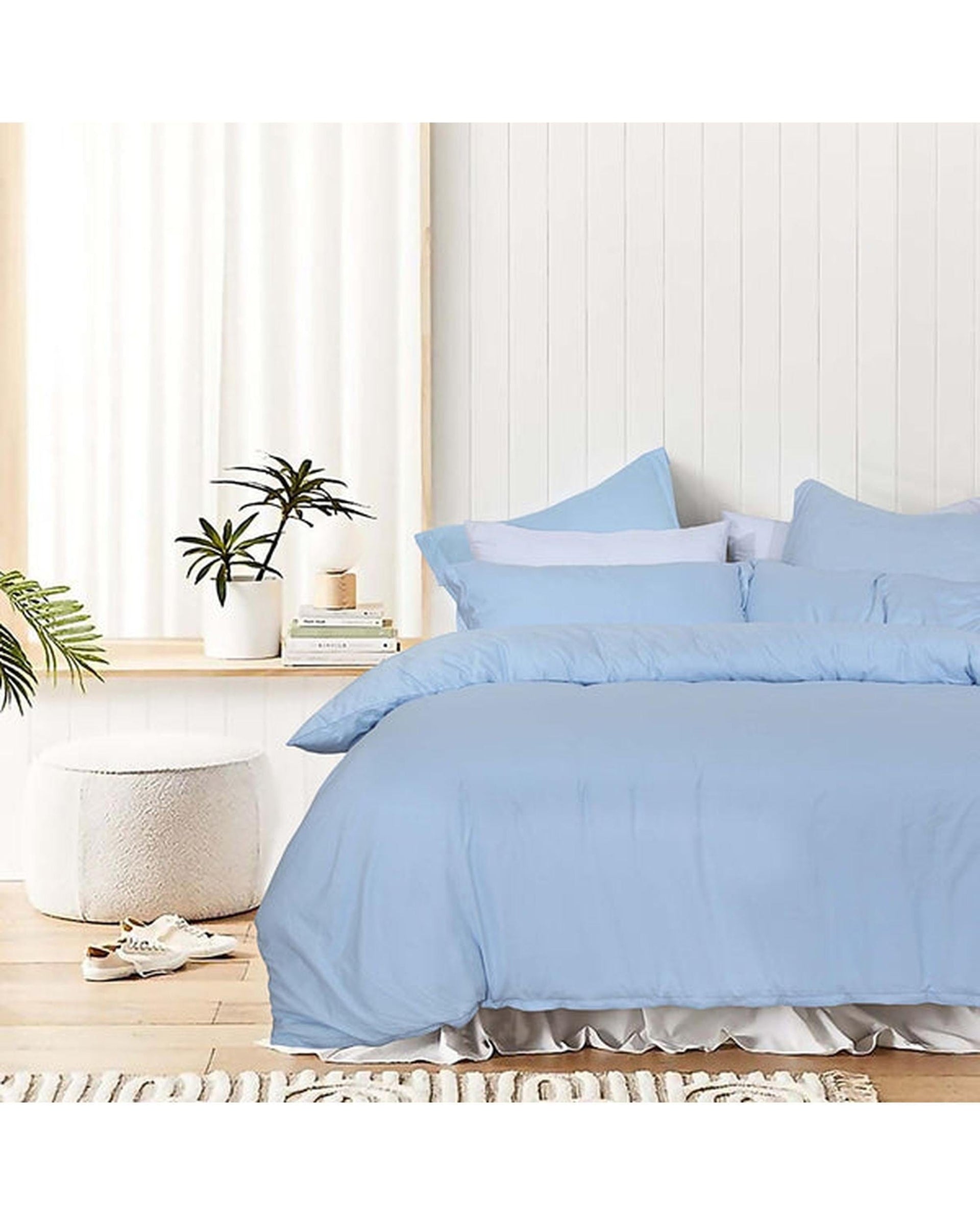 Amsons Quilt Cover Amsons Quilt Cover Set with Extra Standard Pillow Covers - Blue
