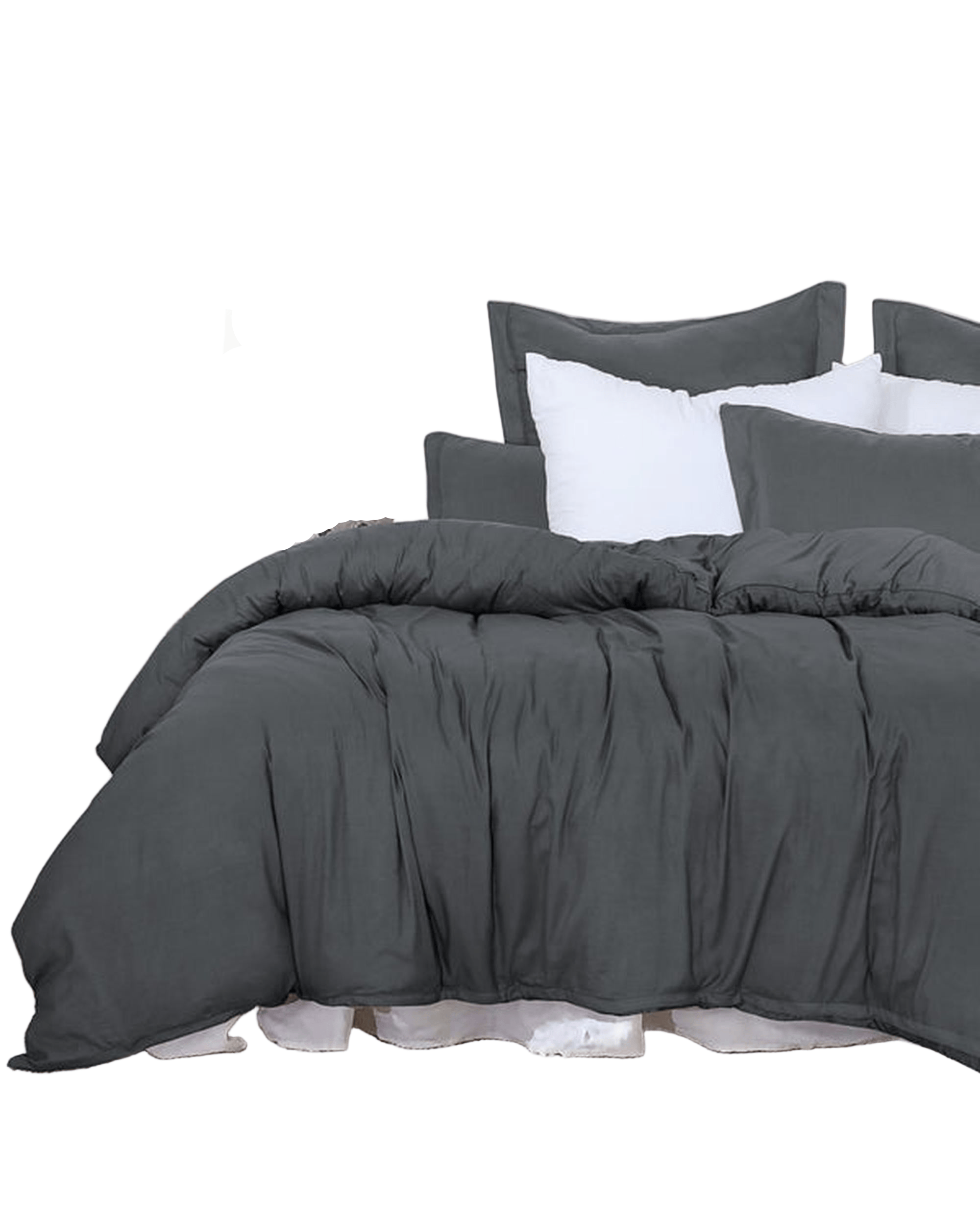 Amsons Quilt Cover Amsons Quilt Cover Set with Extra Standard Pillow Covers - Grey