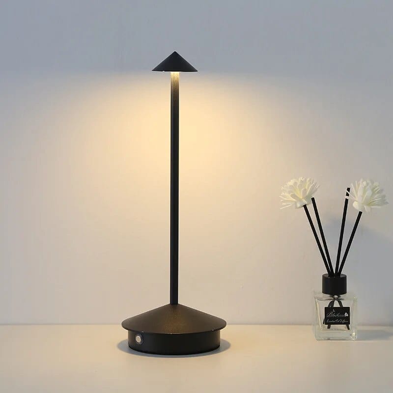 Anyhouz Table Lamp Anyhouz Hotel Lightning Lamp Brown Type-C Rechargeable Table Lamp Creative Dining Touch Led Decorative Lamp