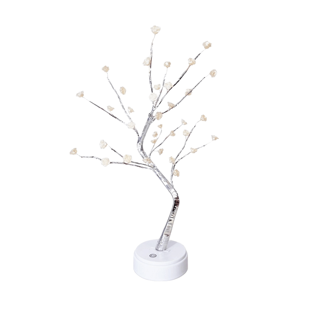 Anyhouz Anyhouz Table Lamp Plum 36 LED Bonsai Tree Desk Light USB Rechargeable For Living Room