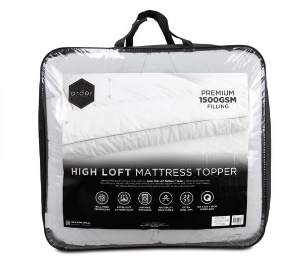 Ardor Bedding Mattress Topper ARDOR "1500GSM Ball fibre" MATTRESS TOPPER Vacuum Packed