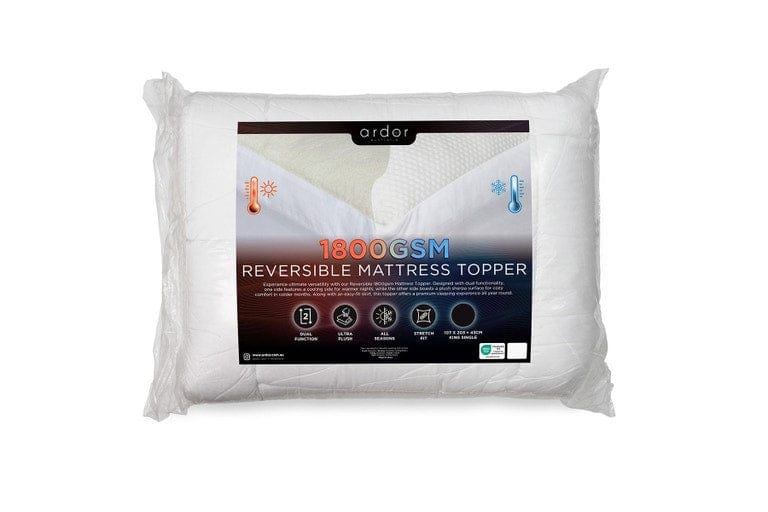 Ardor Bedding Mattress Topper ARDOR "1800GSM Reversible" MICROFIBRE MATTRESS TOPPER