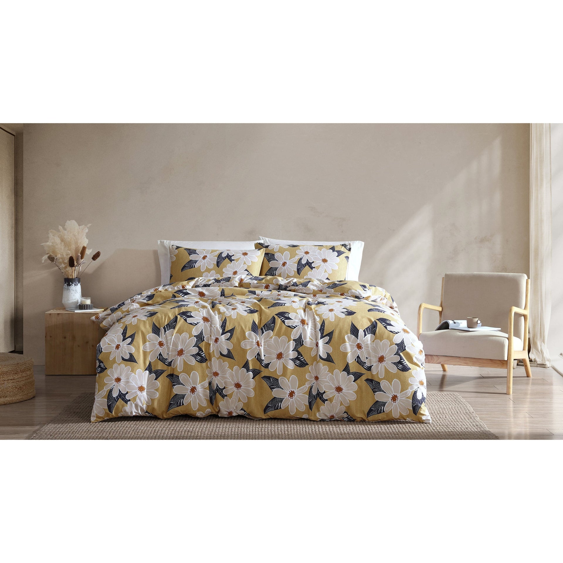 Ardor Bedding Quilt Cover ARDOR BOUDOIR "Sabina" MICROFIBRE DESERT SAND QUILT COVER SET