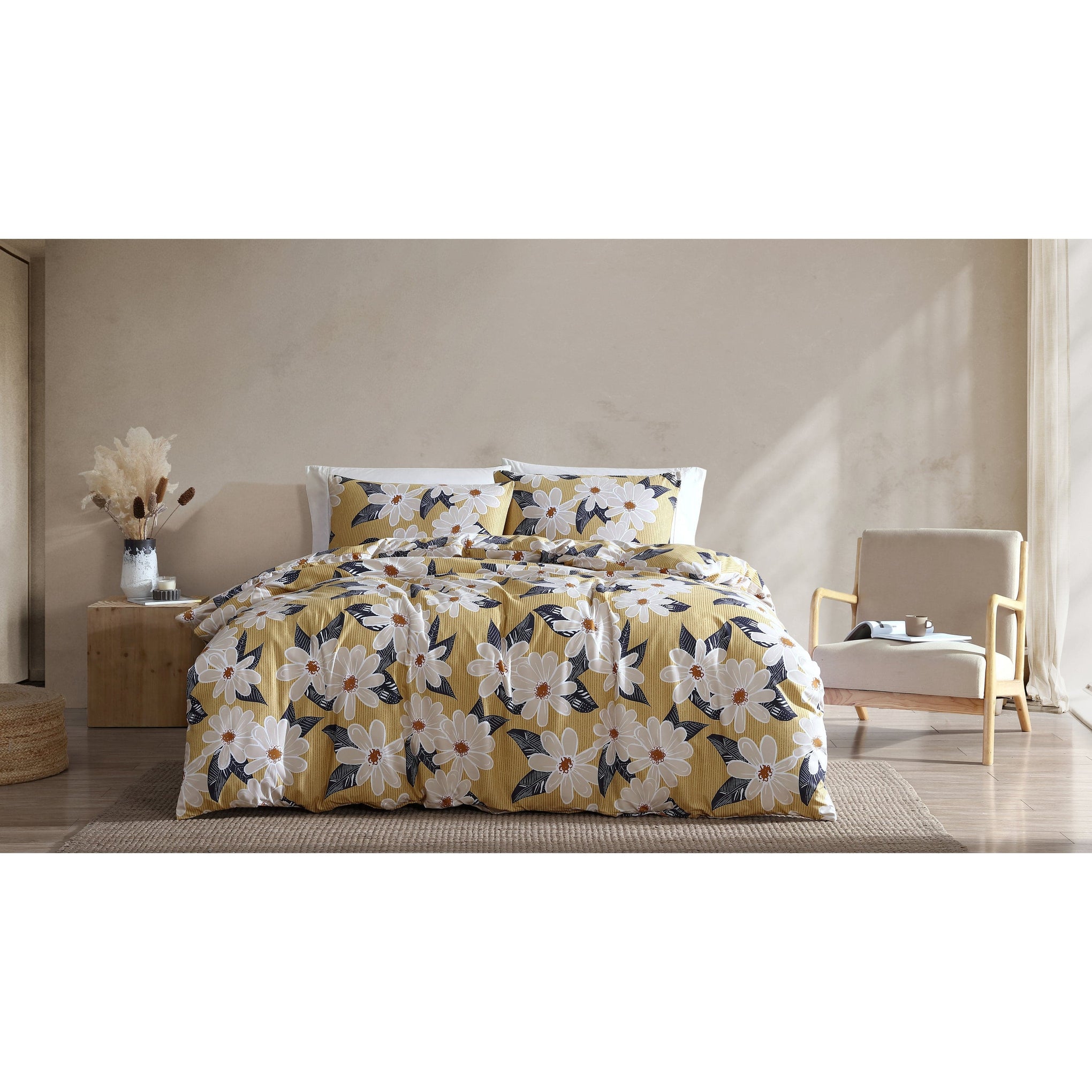 Ardor Bedding Quilt Cover ARDOR BOUDOIR "Sabina" MICROFIBRE DESERT SAND QUILT COVER SET