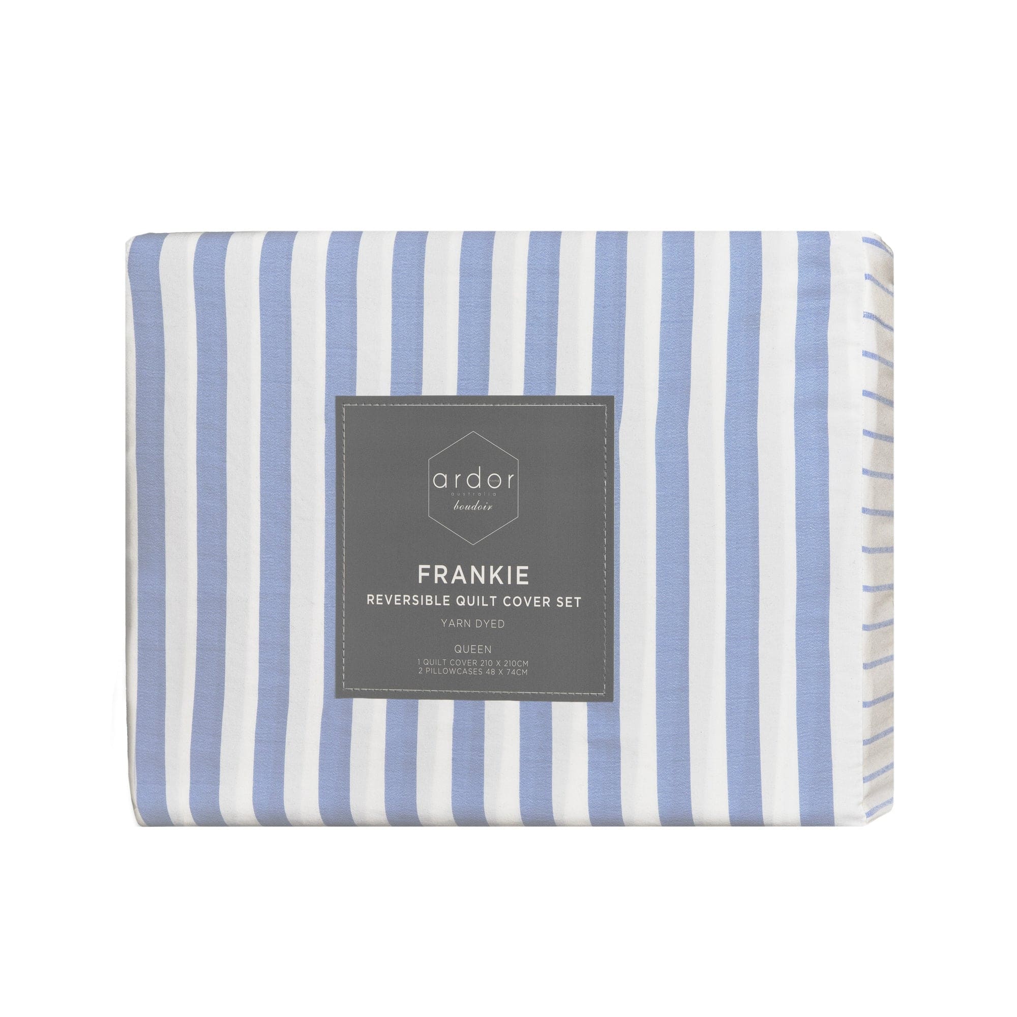 Ardor Bedding Quilt Cover ARDOR "Frankie Stripe" QUILT COVER SET