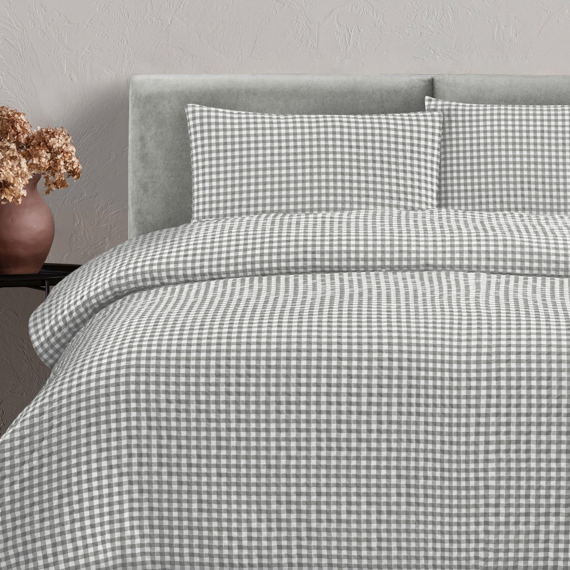 Ardor Bedding Quilt Cover Grey / Single ARDOR BOUDOIR "Rowe" QUILT COVER SET