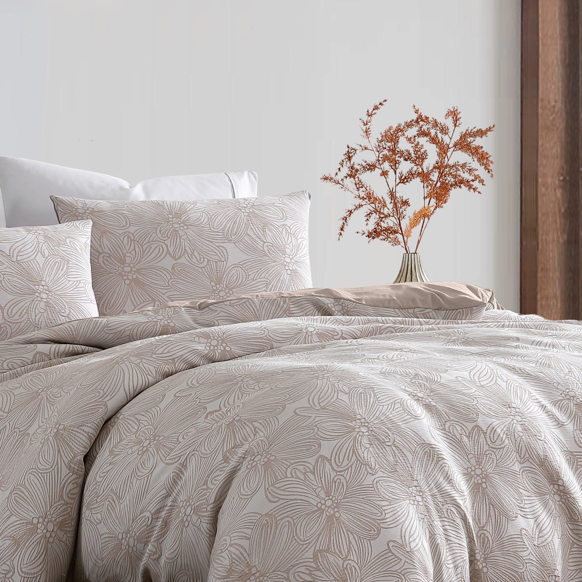 Ardor Bedding Quilt Cover Queen / Almond ARDOR BOUDOIR "Avena" QUILT COVER SET