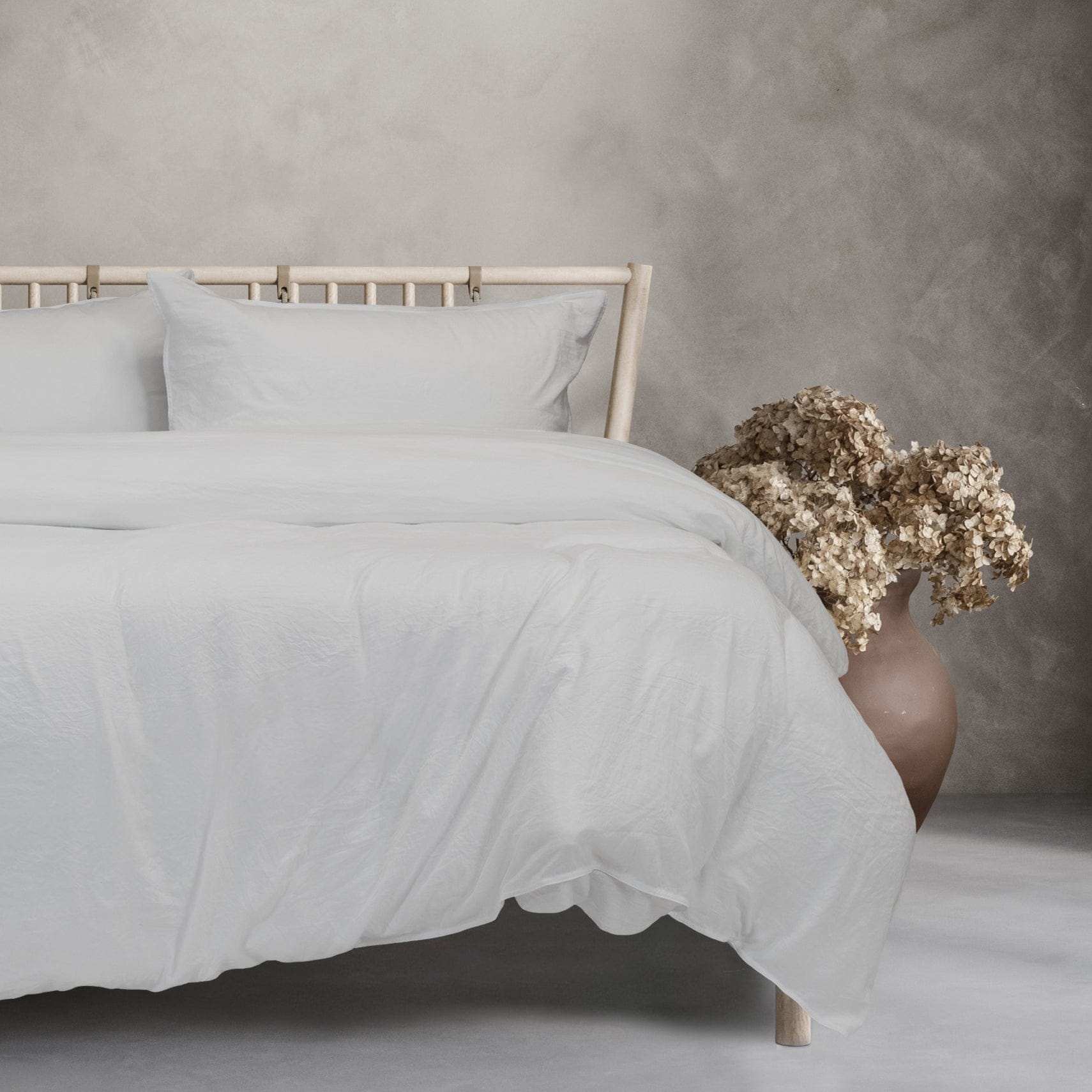 Ardor Bedding Quilt Cover White / Single ARDOR "Vintage Washed" QUILT COVER SET