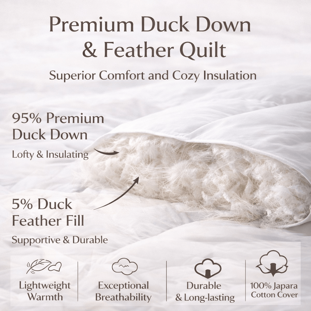 Ariel Bedding Duvet/Quilt Ariel Bedding 95% Duck Down 5% Duck Feather Quilt