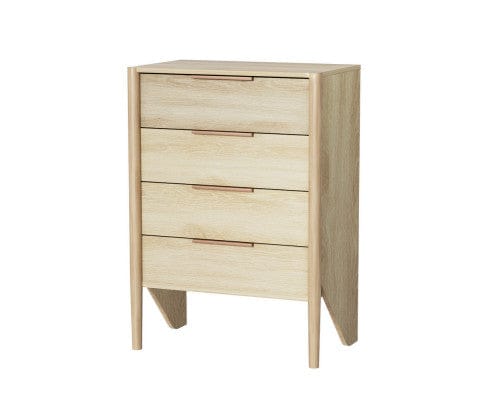 Artiss Chest of Drawers 4 Chest of Drawers - INEZ Oak