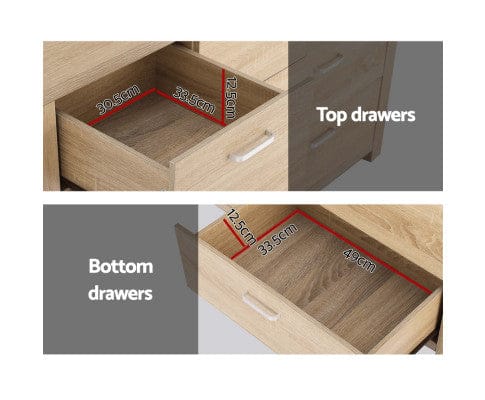 Artiss Chest of Drawers 7 Chest of Drawers - MAXI Pine