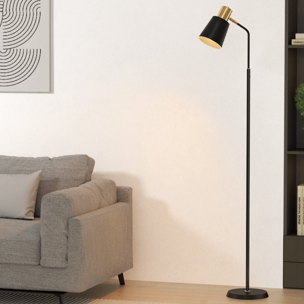 Artiss Home & Garden Artiss Floor Lamp LED Light Stand Modern Home Living Room Office Reading Black