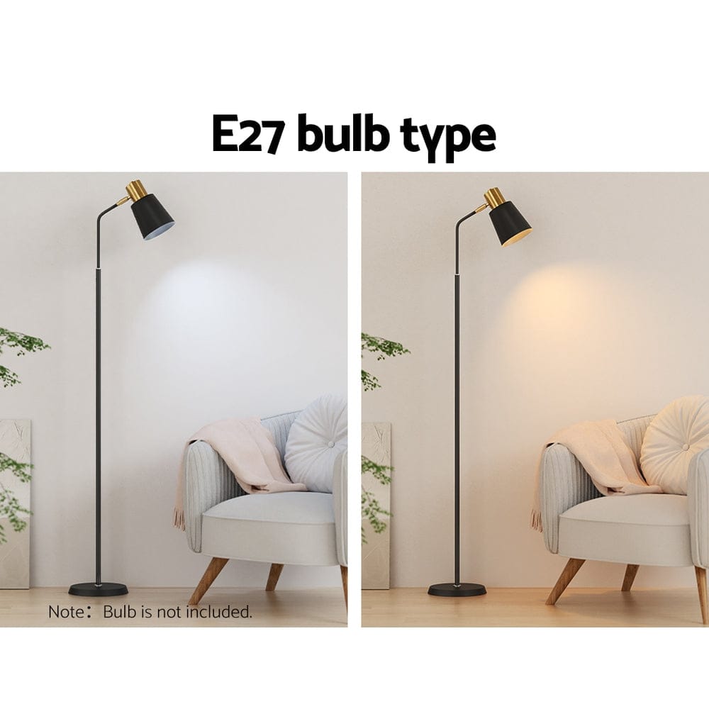 Artiss Home & Garden Artiss Floor Lamp LED Light Stand Modern Home Living Room Office Reading Black