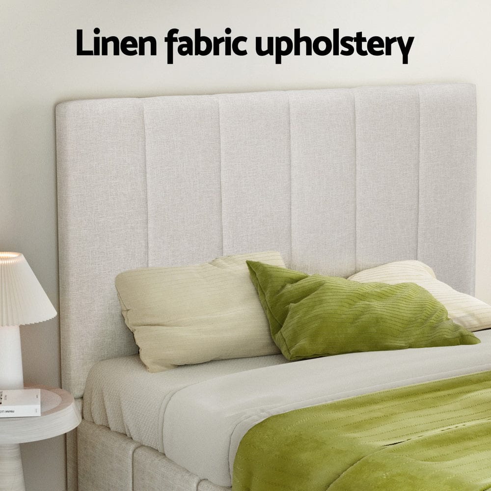 Artiss Bedframe Bed Frame Beige TETTE