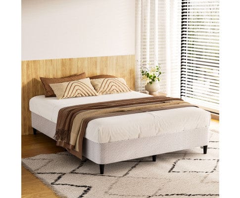 Artiss Base Bed Frame Metal Grey MASON