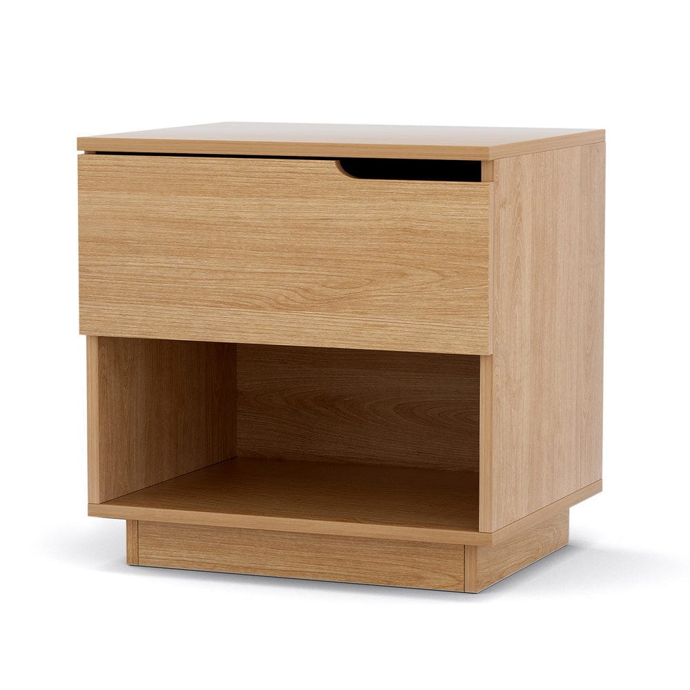 Artiss Bedside Table Bedside Table 1 Drawer 1 Shelf Nightstand Pine