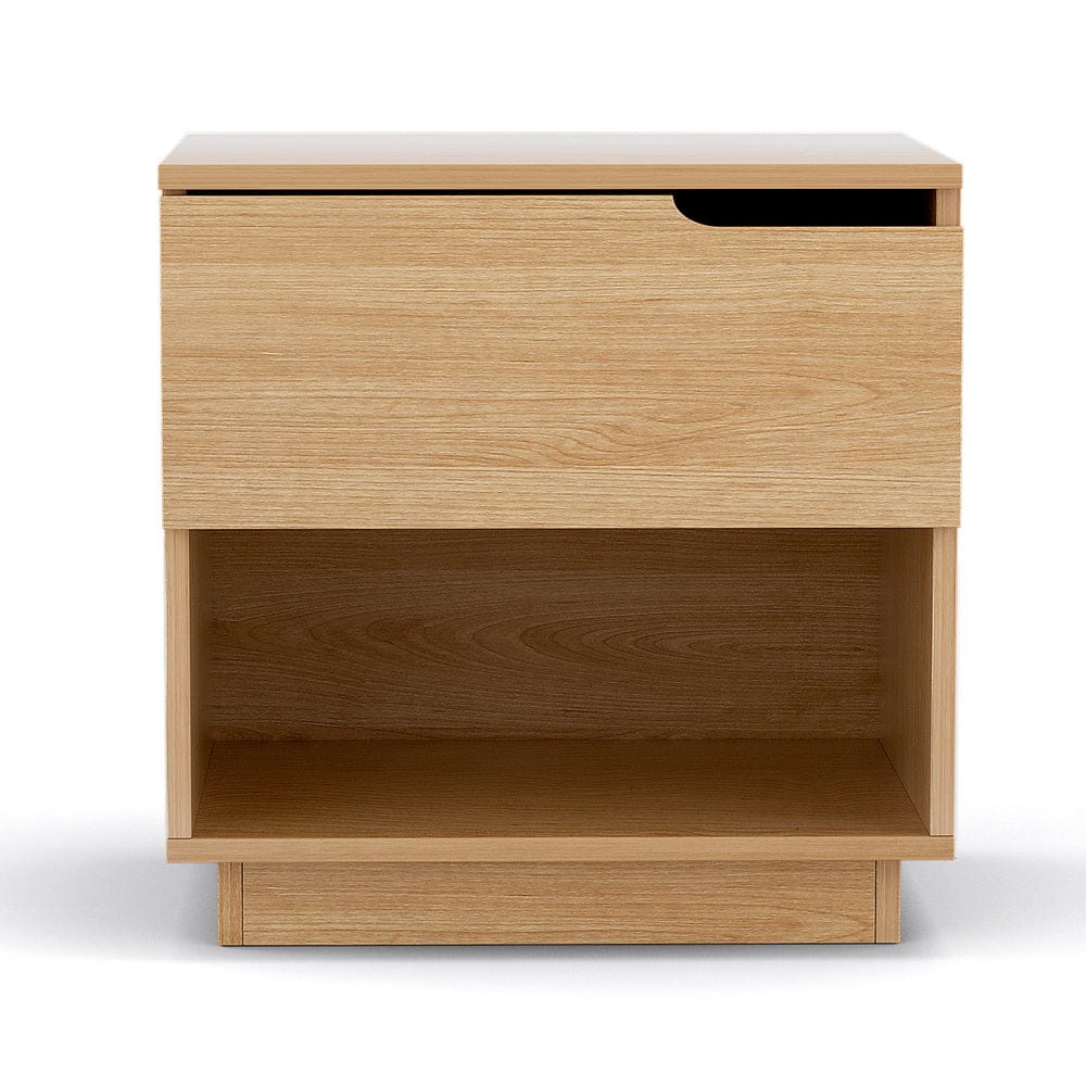 Artiss Bedside Table Bedside Table 1 Drawer 1 Shelf Nightstand Pine