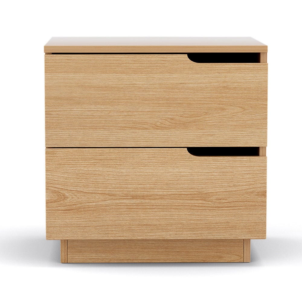 Artiss Bedside Table Bedside Table 2 Drawers Nightstand Pine