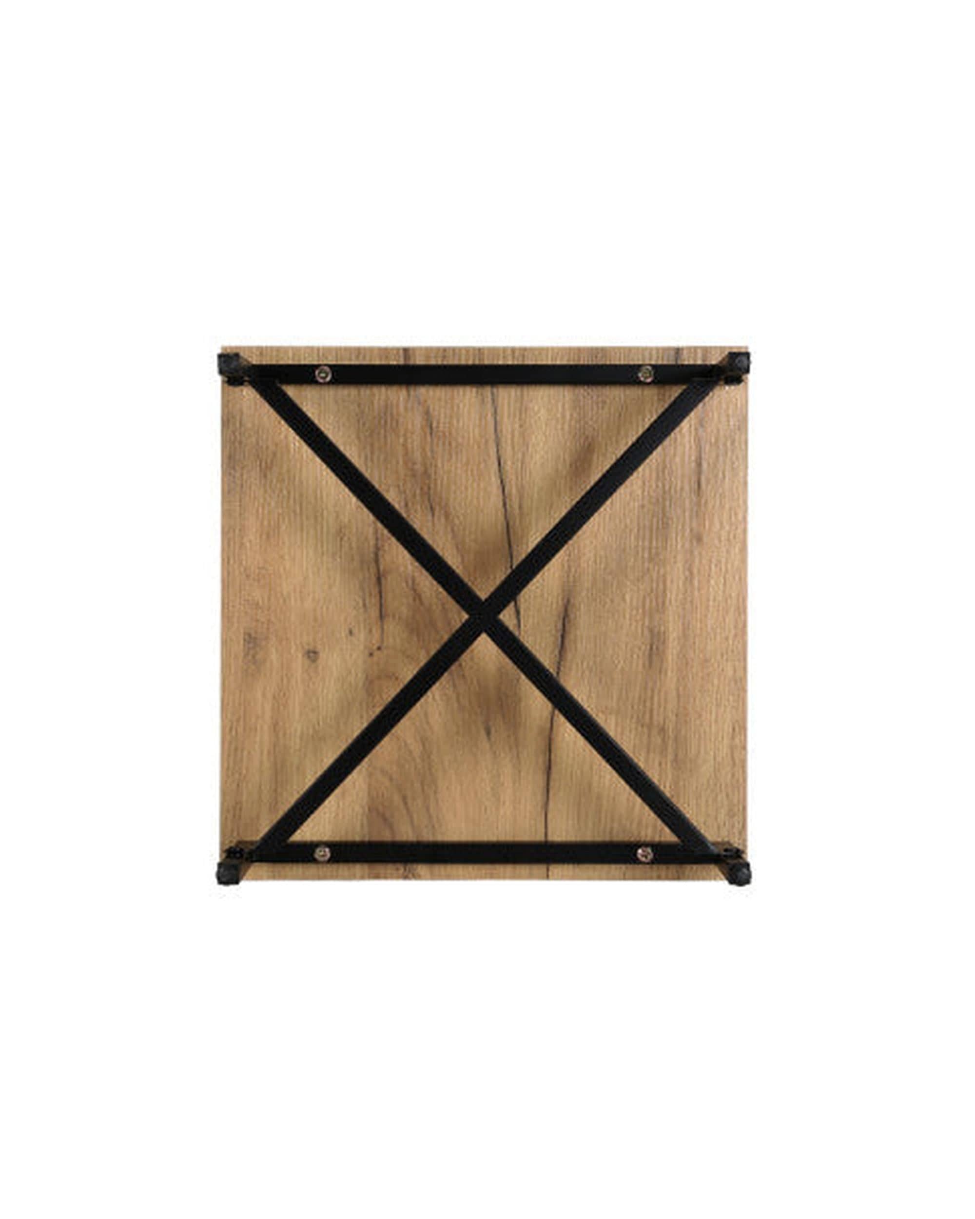 Artiss Bedside Table Bedside Table Drawers Shelf Side Nightstand Storage Bedroom Rust Oak