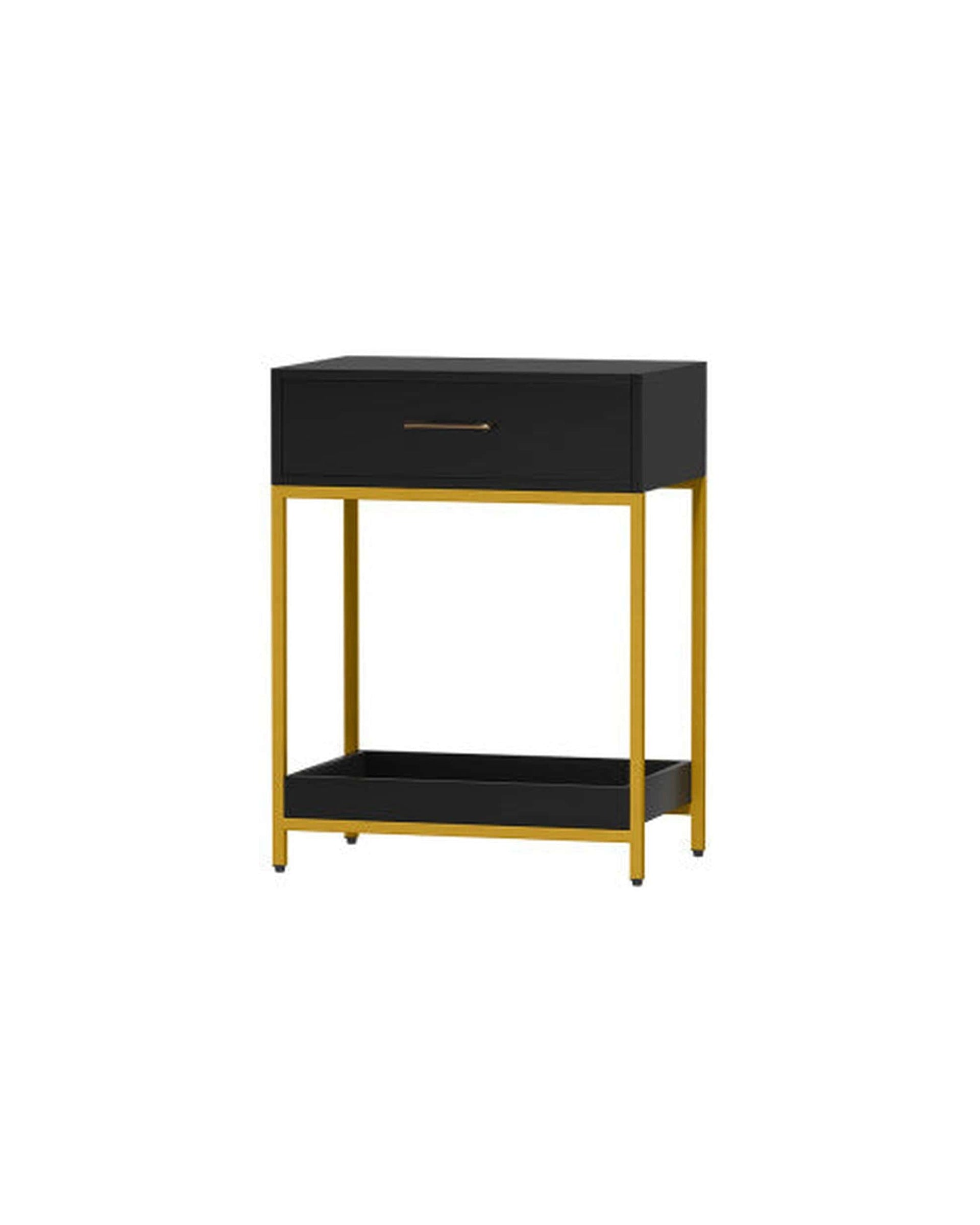 Artiss Bedside Table Bedside Table Drawers Side Table Shelf Bedroom Furniture Nightstand Black