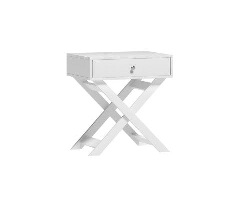 Artiss Bedside Table Bedside Table Drawers Side Table Storage Cabinet Nightstand White QARA