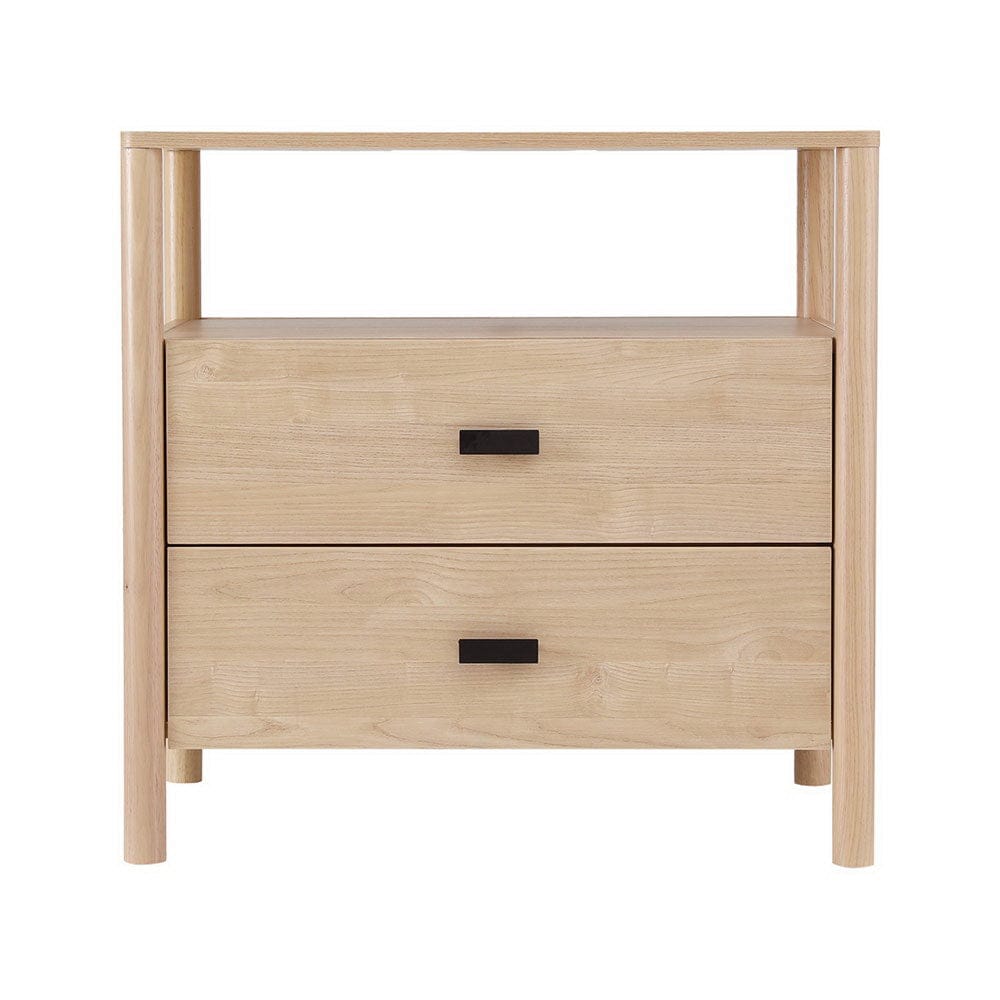 Artiss Bedside Table Bedside Table Nightstand 2 Drawers - Pine