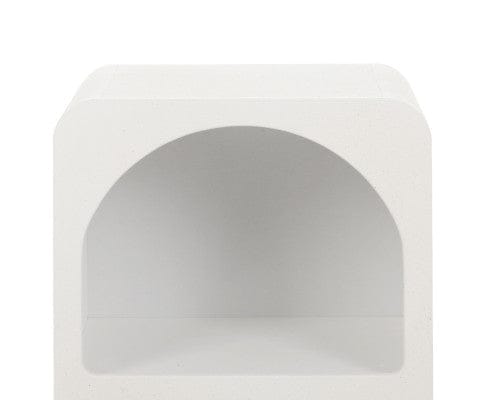 Artiss Bedside Table Bedside Table Shelves Side End Table Storage Nightstand White ARCHED
