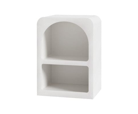Artiss Bedside Table Bedside Table Shelves Side End Table Storage Nightstand White ARCHED